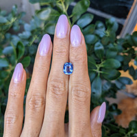 3.03 Ct. Blue Sapphire from Ceylon (Sri Lanka) Life Style