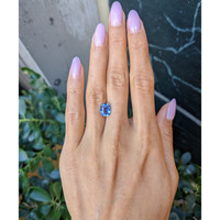 3.03 Ct. Blue Sapphire from Ceylon (Sri Lanka) Life Style
