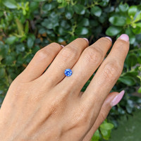 1.18 Ct. Blue Sapphire from Ceylon (Sri Lanka) Life Style