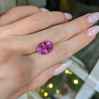 10.16 Ct. Pink Sapphire from Ceylon (Sri Lanka) Life Style