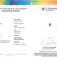 3.07 Ct. Pink Sapphire from Madagascar Scan Report