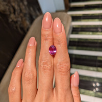 3.58 Ct. Pink Sapphire from Madagascar Life Style
