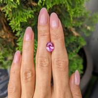 3.58 Ct. Pink Sapphire from Madagascar Life Style