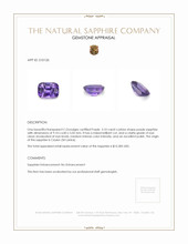3.10 Ct. Sapphire from Ceylon (Sri Lanka) Appraisal