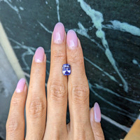 3.10 Ct. Purple Sapphire from Ceylon (Sri Lanka) Life Style