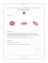 3.06 Ct. Padparadscha Sapphire from Madagascar Appraisal