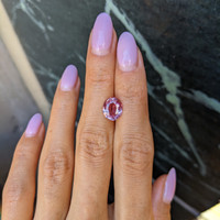 3.06 Ct. Padparadscha Sapphire from Madagascar Life Style