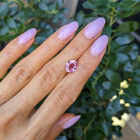 3.06 Ct. Padparadscha Sapphire from Madagascar Life Style