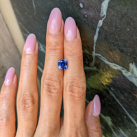 2.54 Ct. Blue Sapphire from Ceylon (Sri Lanka) Life Style