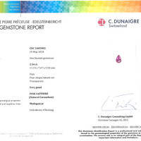 3.54 Ct. Pink Sapphire from Madagascar Scan Report