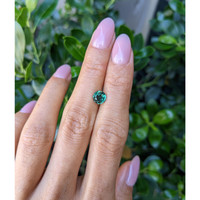 1.53 Ct. Bluish Green Sapphire from Ceylon (Sri Lanka) Life Style