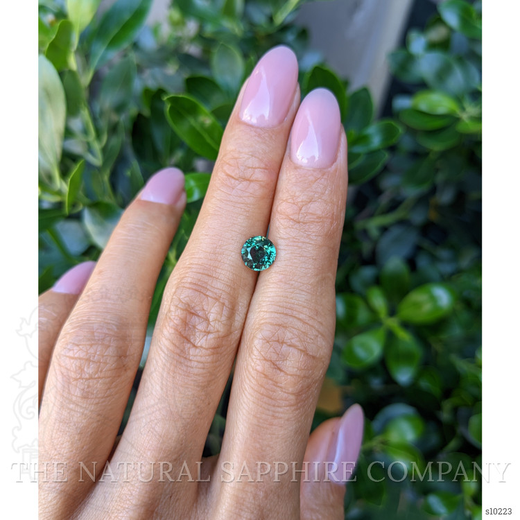 1.53 Ct. Bluish Green Sapphire from Ceylon (Sri Lanka)