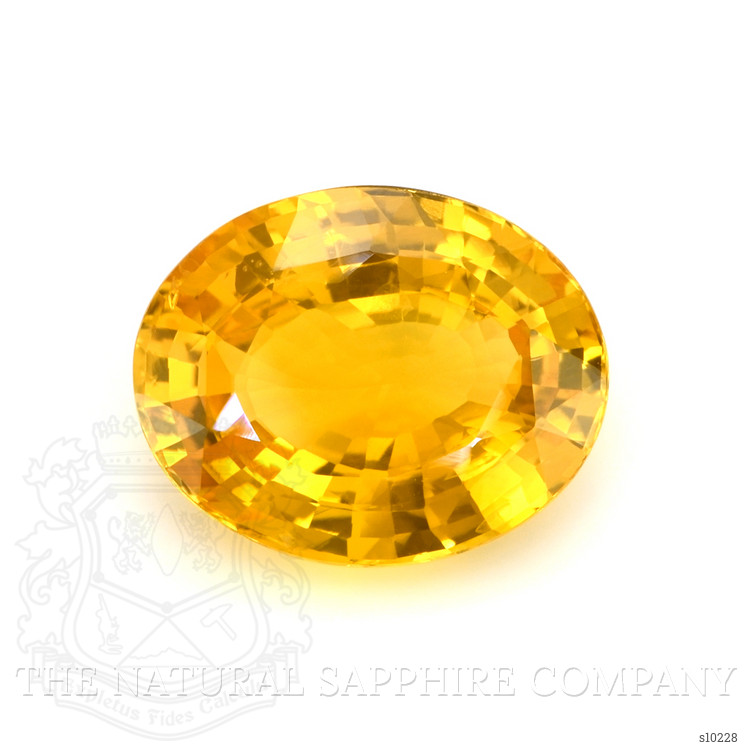 10.87 Ct. Yellow Sapphire from Ceylon (Sri Lanka)