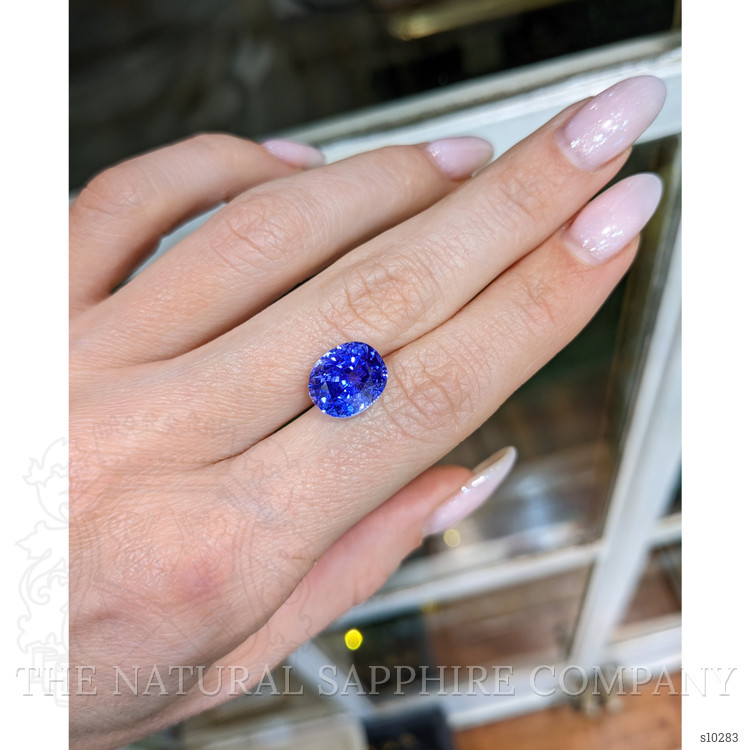 5.91 Ct. Blue Sapphire from Ceylon (Sri Lanka)