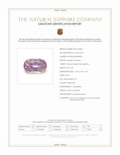 3.55 Ct. Purplish Pink Sapphire from Ceylon (Sri Lanka) Scan Report