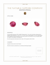 5.66 Ct. Padparadscha Sapphire from Madagascar Appraisal