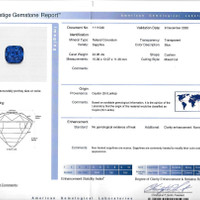 22.06 Ct. Blue Sapphire from Ceylon (Sri Lanka) Scan Report