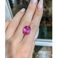 10.30 Ct. Pink Sapphire from Madagascar Life Style