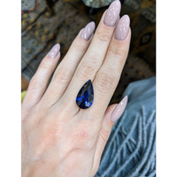 11.18 Ct. Blue Sapphire from Ceylon (Sri Lanka) Life Style