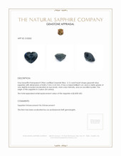3.15 Ct. Greenish Blue Sapphire from Ceylon (Sri Lanka) Appraisal