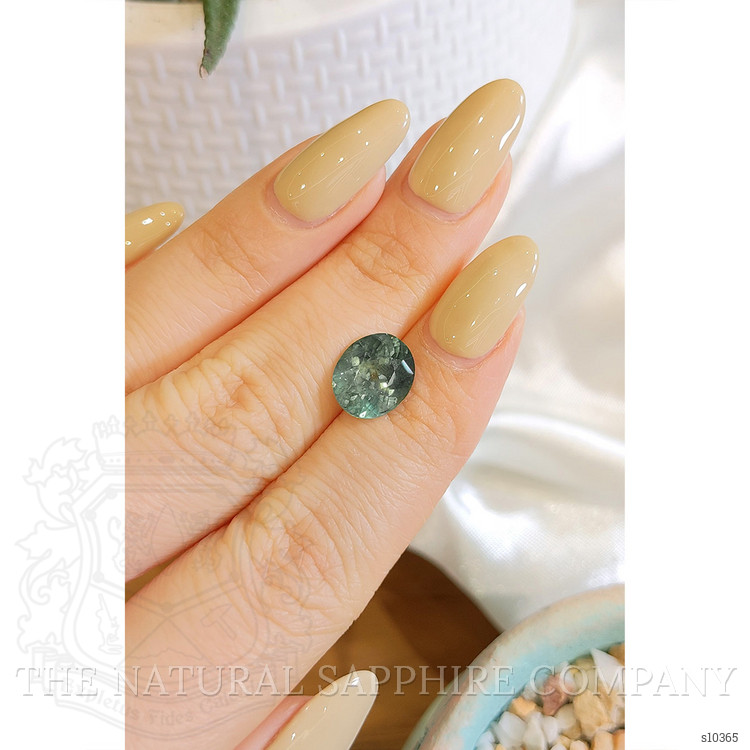 4.25 Ct. Greenish Blue Sapphire from Montana