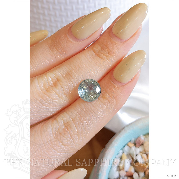 3.93 Ct. Bluish Green Sapphire from Montana