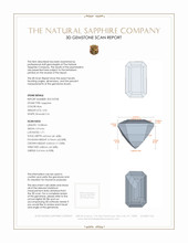 2.96 Ct. Blue Sapphire from Ceylon (Sri Lanka) 3 D Scan Report