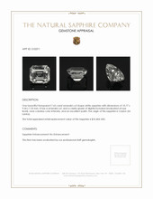 7.65 Ct. Sapphire from Ceylon (Sri Lanka) Appraisal
