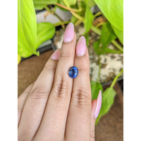 3.58 Ct. Blue Sapphire from Ceylon (Sri Lanka) Life Style