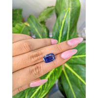 5.41 Ct. Blue Sapphire from Ceylon (Sri Lanka) Life Style