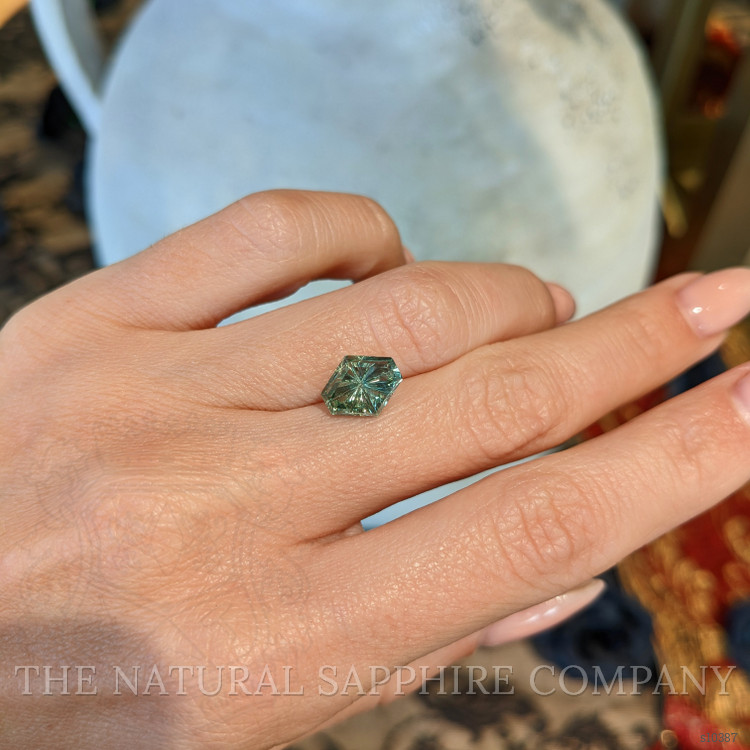 3.72 Ct. Green Sapphire from Montana
