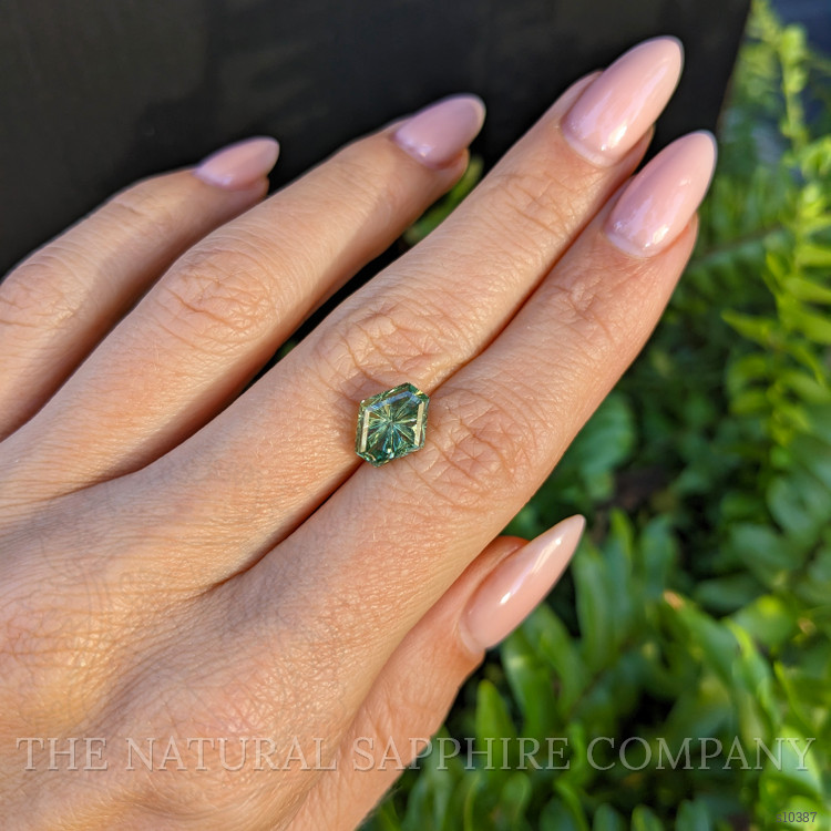 3.72 Ct. Green Sapphire from Montana