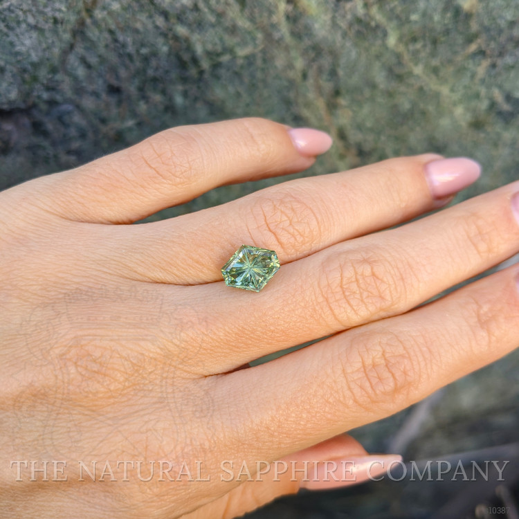 3.72 Ct. Green Sapphire from Montana