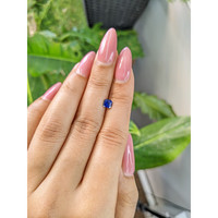 0.59 Ct. Blue Sapphire from Ceylon (Sri Lanka) Life Style
