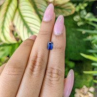 0.87 Ct. Blue Sapphire from Ceylon (Sri Lanka) Life Style