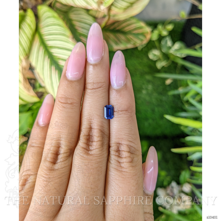 0.83 Ct. Blue Sapphire from Ceylon (Sri Lanka)