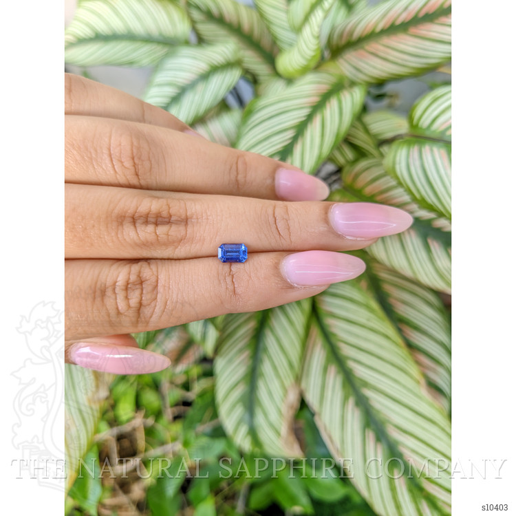 0.86 Ct. Blue Sapphire from Ceylon (Sri Lanka)