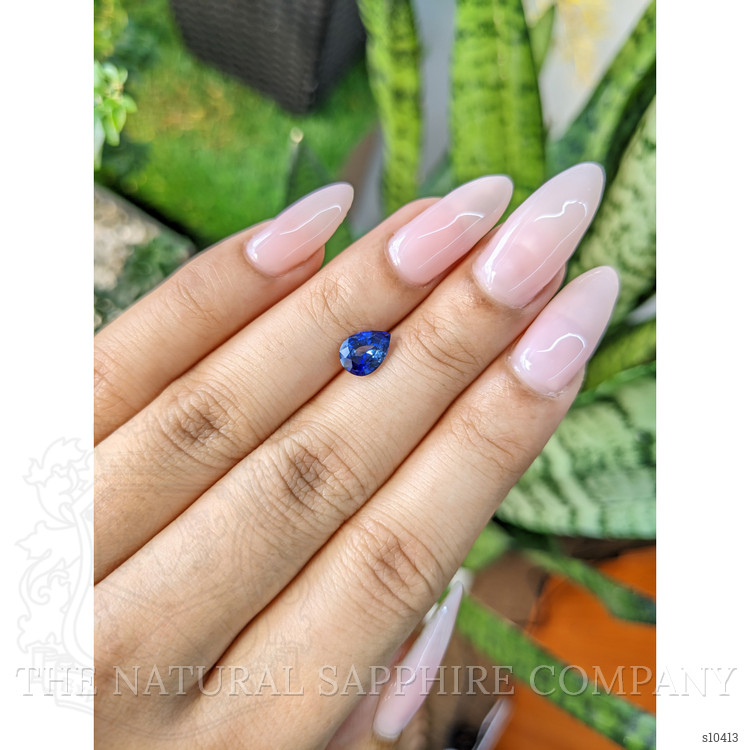 1.38 Ct. Blue Sapphire from Ceylon (Sri Lanka)