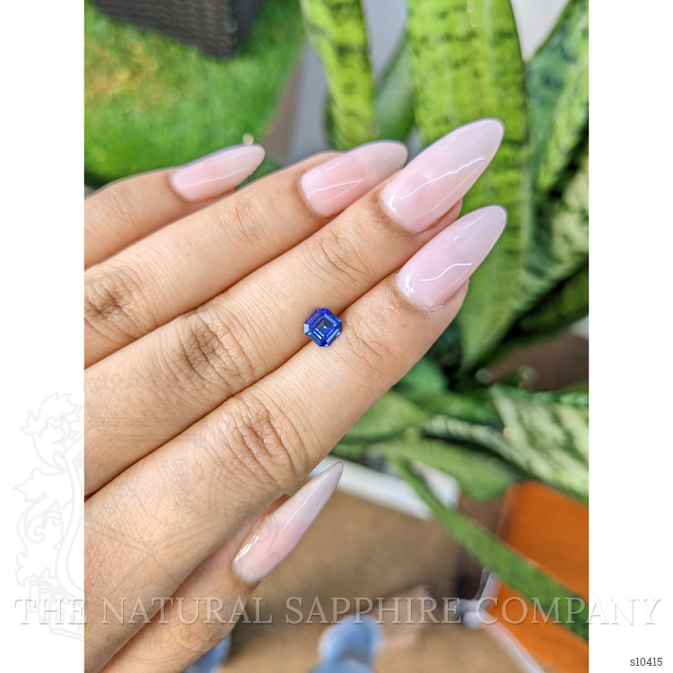 0.87 Ct. Blue Sapphire from Ceylon (Sri Lanka)
