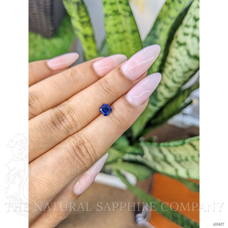 0.87 Ct. Blue Sapphire from Ceylon (Sri Lanka)