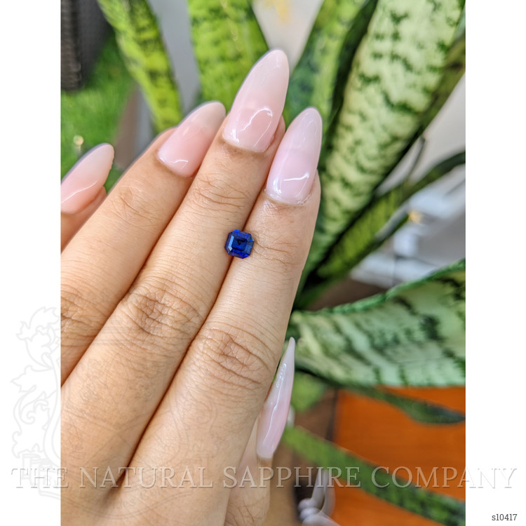 0.87 Ct. Blue Sapphire from Ceylon (Sri Lanka)