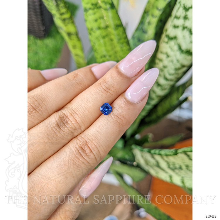 0.87 Ct. Blue Sapphire from Ceylon (Sri Lanka)