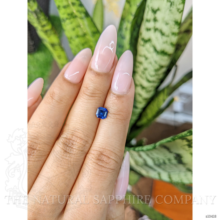 0.87 Ct. Blue Sapphire from Ceylon (Sri Lanka)