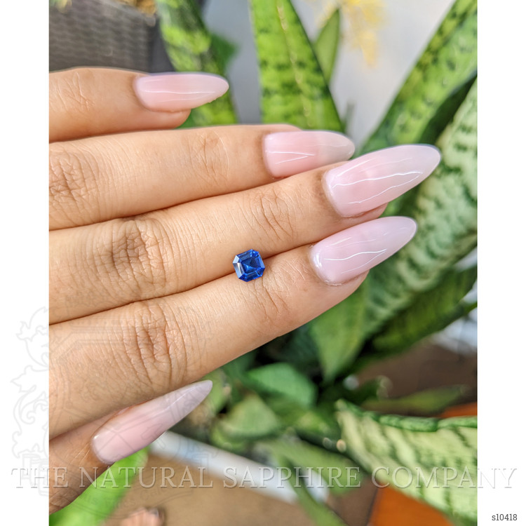 0.87 Ct. Blue Sapphire from Ceylon (Sri Lanka)