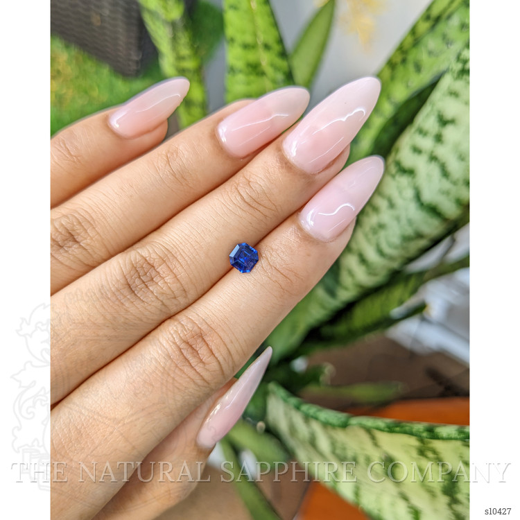 0.74 Ct. Blue Sapphire from Ceylon (Sri Lanka)