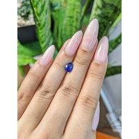 1.21 Ct. Blue Sapphire from Ceylon (Sri Lanka) Life Style