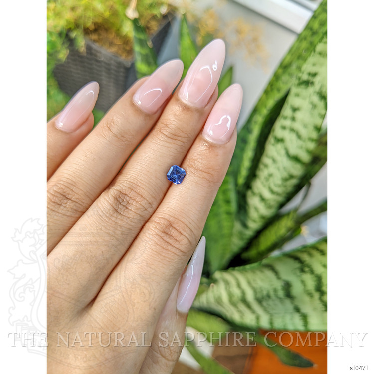 0.83 Ct. Blue Sapphire from Ceylon (Sri Lanka)