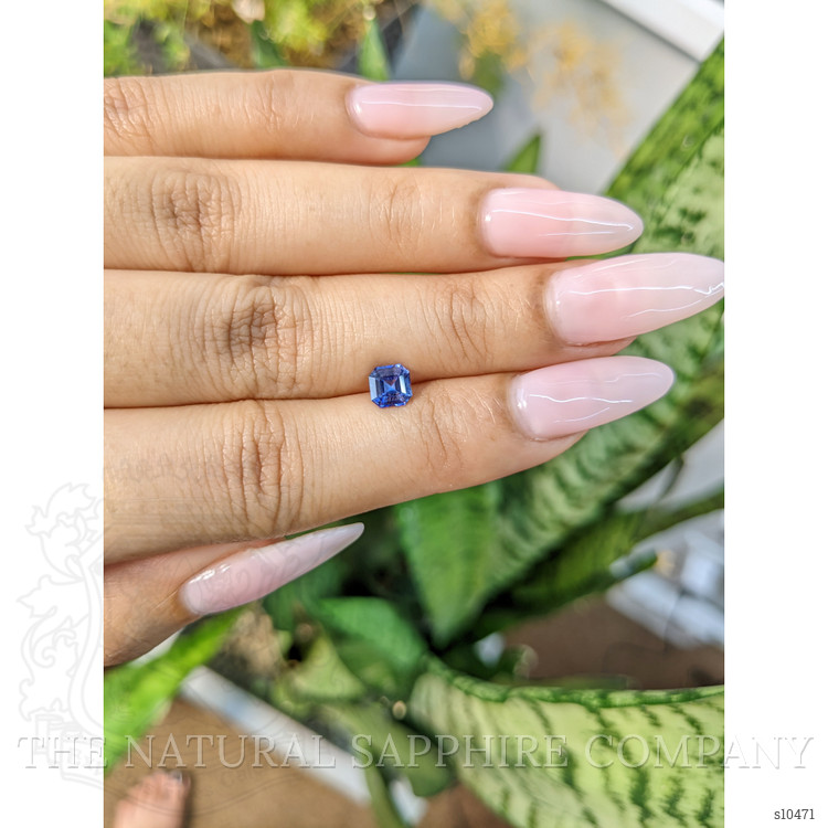 0.83 Ct. Blue Sapphire from Ceylon (Sri Lanka)