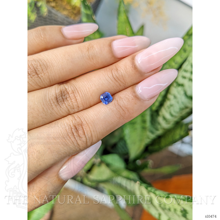 0.87 Ct. Blue Sapphire from Ceylon (Sri Lanka)