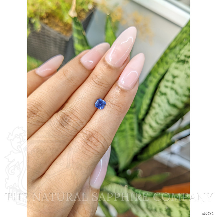0.87 Ct. Blue Sapphire from Ceylon (Sri Lanka)